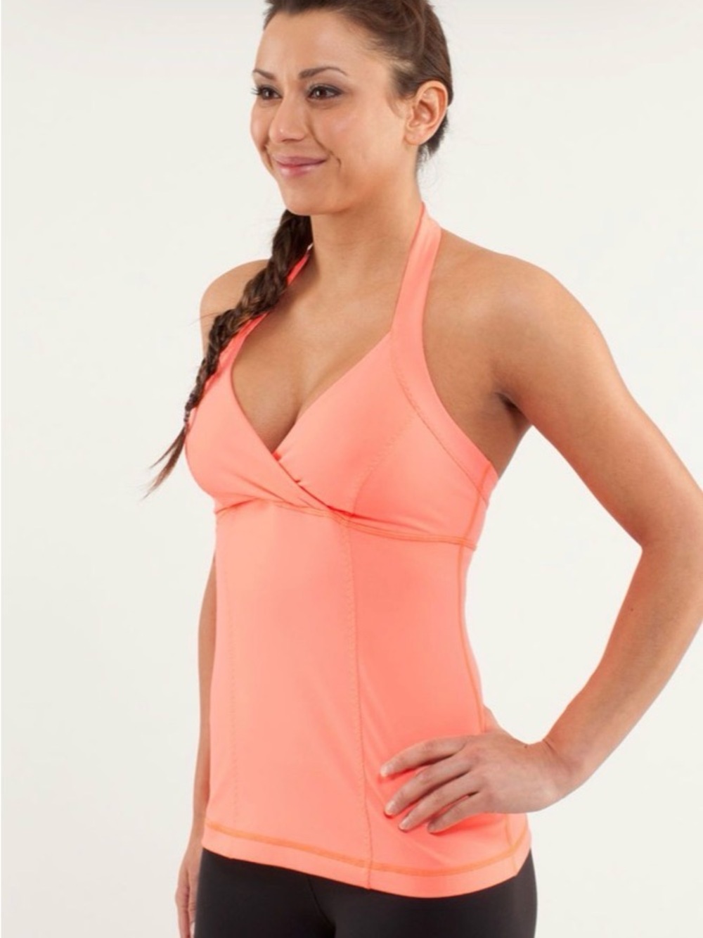 Lululemon Liberate Tank (Halter) Pop Orange
